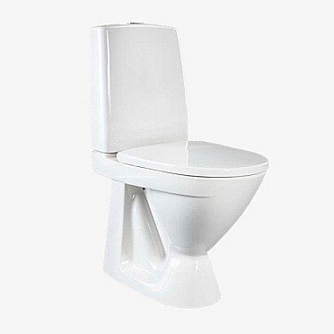 WC-istuin Ido Seven D 12 korkea kiinnitysrei'illä ilman istuinkantta 1-huuhtelu