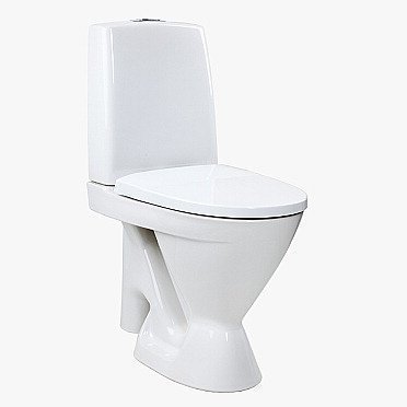 WC-istuin Ido Seven D 17 iso jalka kiinnitysrei'illä ilman istuinkantta 1-huuhtelu