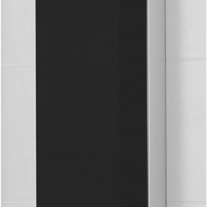 Yläsivukaappi Picard by Finnmirror Slim 30 oikea musta/peili